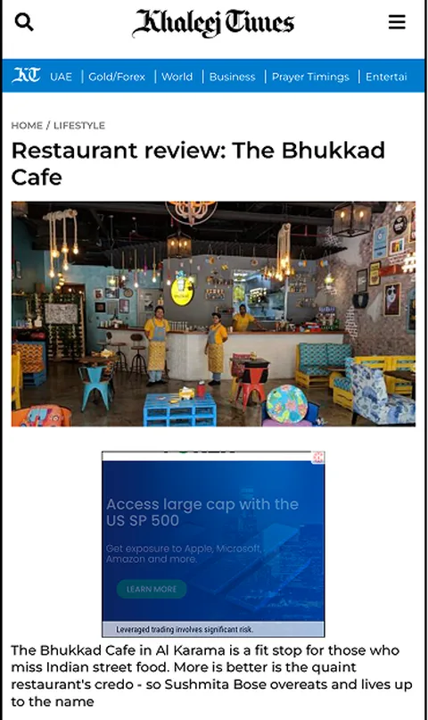 KHALEEJ TIMES · WKND article