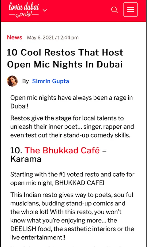 LOVIN’ DUBAI article